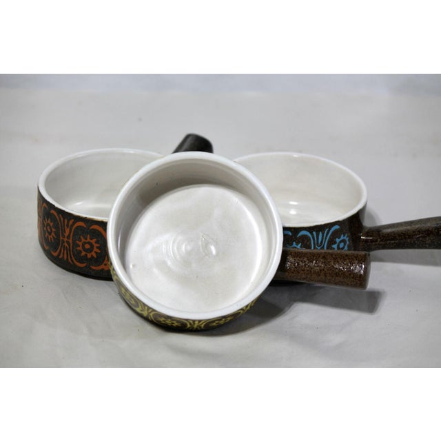 Ceramic Vintage Japanese Otagiri Ceramic, Handled Soup Bowls - Set of 3 For Sale - Image 7 of 8
