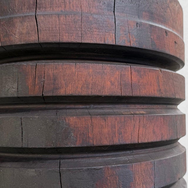 Black Industrial Japanese Wooden Interior Object, 1950 For Sale - Image 8 of 11