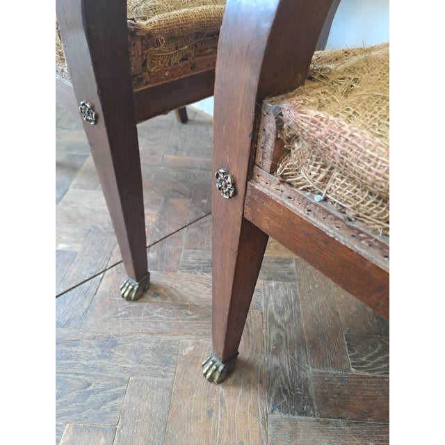 Traditional Set of French Empire Style Armchairs, 1900s For Sale - Image 3 of 9
