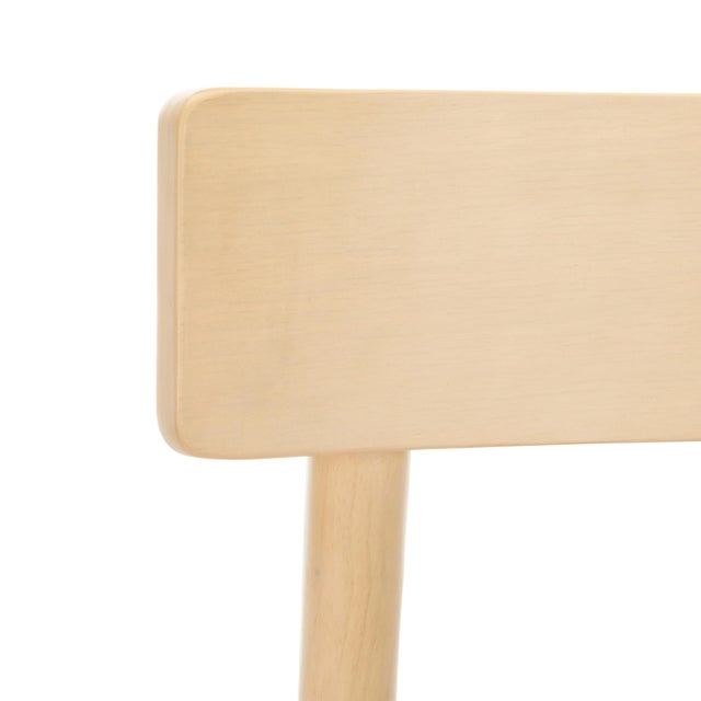 Wood Retro Dining Chair in White Oak & Grey - a Pair For Sale - Image 7 of 10