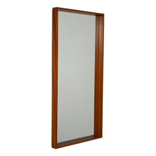 Vintage Swedish Teak Mirror, 1950s For Sale