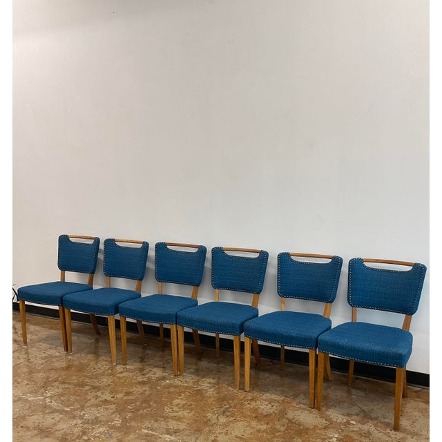 Mid-Century Modern 1960s Set of 6 Mid-Century Dining Chairs, Attr. To Slagelse Møbelværk For Sale - Image 3 of 18