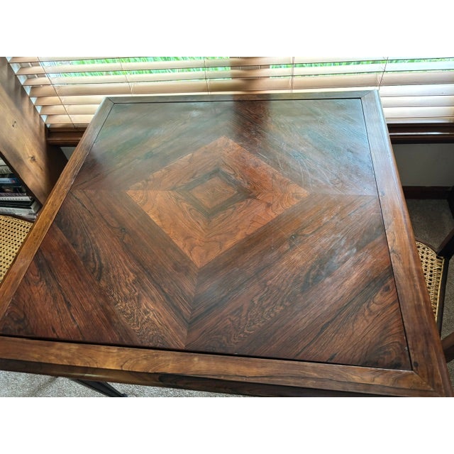 Mid-Century Modern Mid-Century Jacaranda Card Table From Brazil For Sale - Image 3 of 11