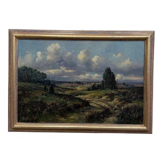 Oil on Canvas 'Meadow' Landscape For Sale