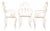 White Wrought Iron Chairs, 1960, Set of 3 For Sale