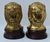 Vtg. Pair of Brass Lion Head Traditional Style Bookends W/Wood Base For Sale - Image 10 of 12