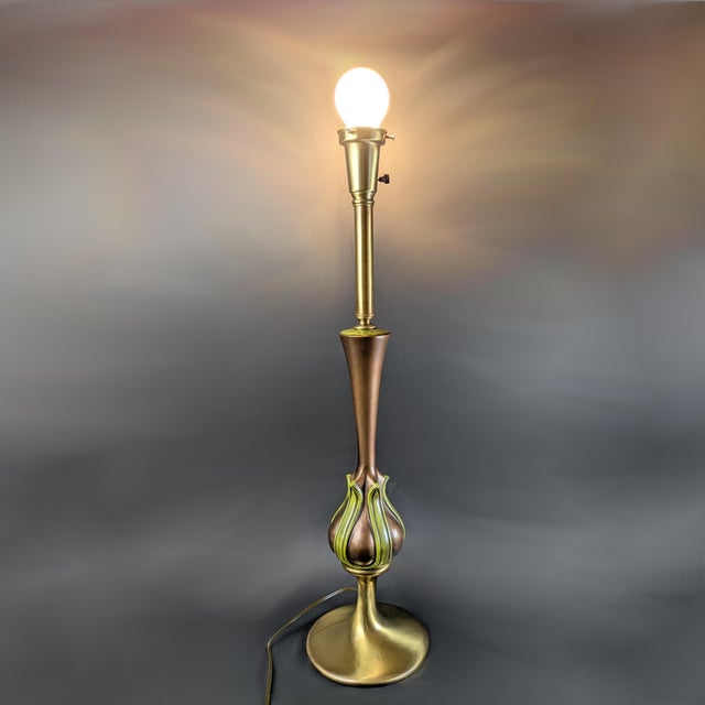 Pair of Sculptural Mid-Century Modern Lamps Organic Geometric Influenced For Sale - Image 12 of 12