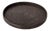Artifacts Rattan Round Serving / Ottoman Tray in Tudor Black - 19" For Sale