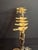 Metal VTG Fred Spinowitz Tree of Life Menorah Signed Judaica Silver Tone Brass Leaves For Sale - Image 7 of 18