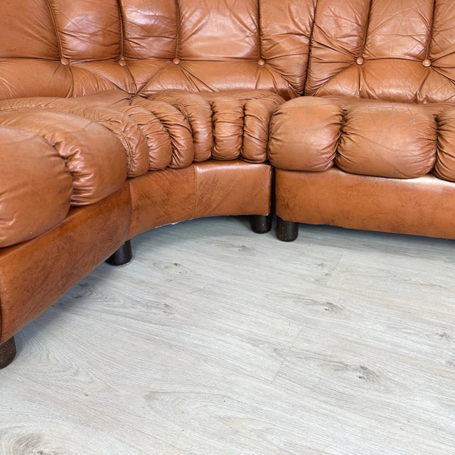 Italian Leather Sofa, 1970s For Sale - Image 9 of 11