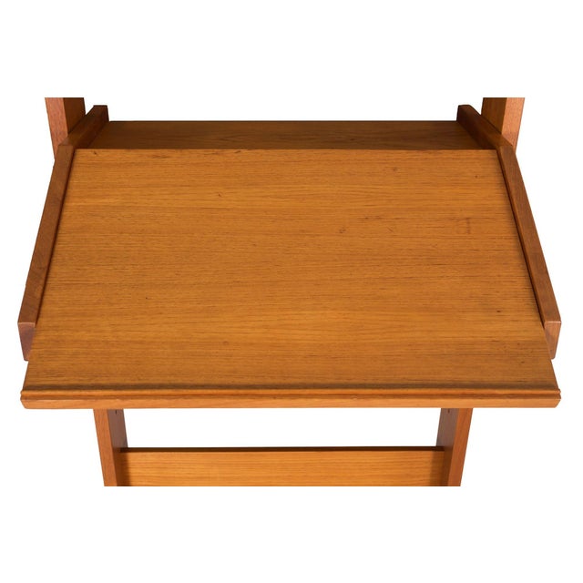 Brown Danish Modern Teak Adjustable-Height Desk and Chair, Circa 1960s For Sale - Image 8 of 18