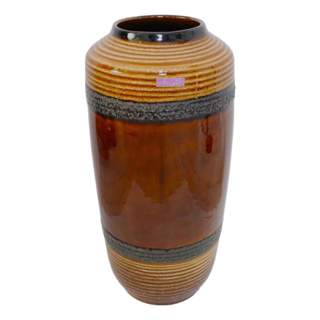 Mid-Century Floor Vase from Scheurich Keramik, West Germany, 1960 For Sale