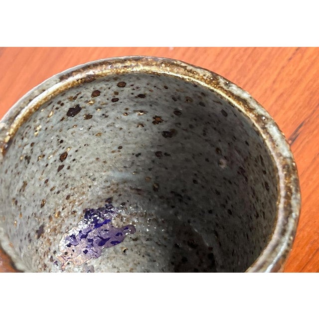 Beige Mid-Century Danish Studio Pottery Vase from Salling Pottery, 1960s For Sale - Image 8 of 15