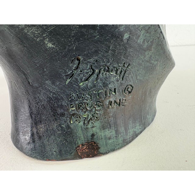 Bronze Mid-Century Vintage Equestrian Plaster Horse Bust For Sale - Image 8 of 10