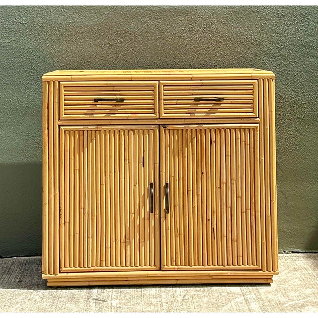 Vintage Stacked Bamboo Sideboard For Sale - Image 4 of 12