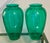 Vintage Anchor Hocking Teal Green Glass Vases - A Pair For Sale - Image 10 of 10
