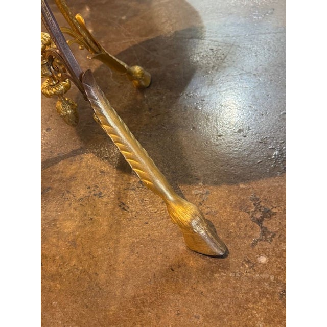 19th Century Louis XVI Bronze and Black Marble Table For Sale In Dallas - Image 6 of 7