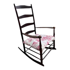19th Century Early American Shaker Style Mushroom Cap Rocker Chair