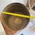 Traditional Hammered Copper Banded Brass Planter or Wastebasket For Sale - Image 9 of 12