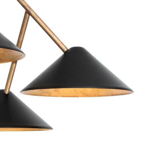 Black Brass Grenverk Ceiling Lamp by Johan Carpner for Konsthantverk Tyringe For Sale - Image 3 of 10