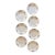 Antique Staffordshire Ironstone Dessert Plates, Chelsea Grape Chelsea Sprig Pattern, 6.75 Inch English Ironstone, Circa 1845–1856 - Set of Seven For Sale