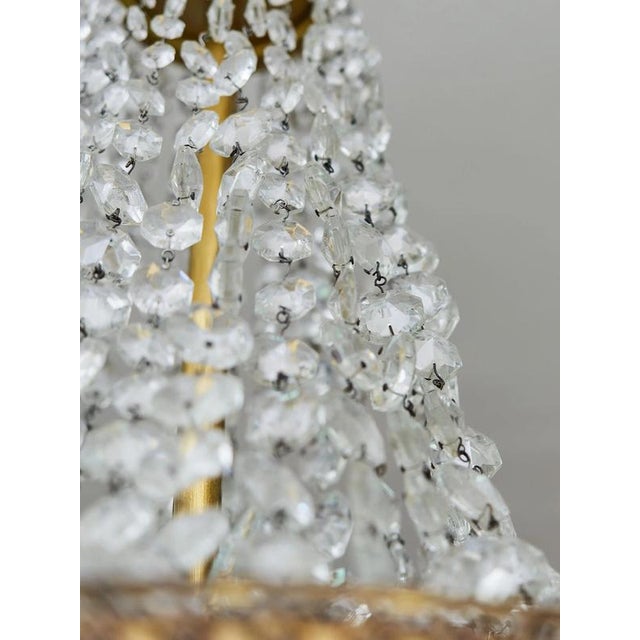 Glass Classic Crystal Chandelier with Thirteen Bulbs For Sale - Image 7 of 10