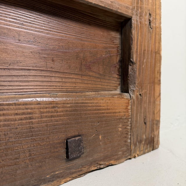 Antique Japanese Architectural Sliding Door Wall Panel, 1890s For Sale - Image 12 of 18