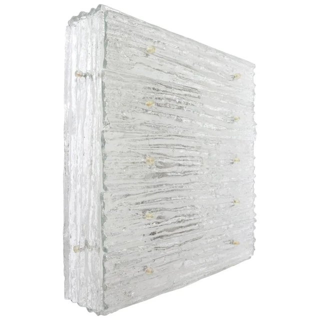 1960s Large Austrian Murano Glass Flush Mount from Kalmar, 1960s For Sale - Image 5 of 18