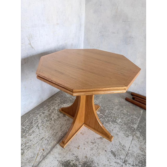 Arts & Crafts Octagonal Oak Coffee Table For Sale - Image 3 of 10
