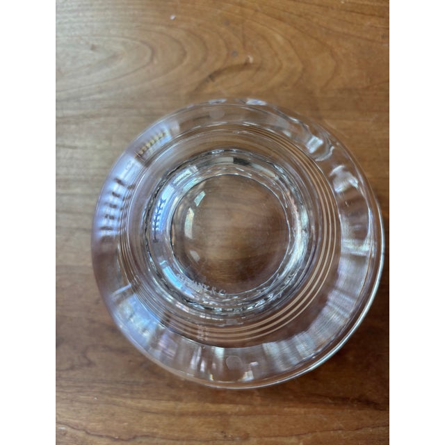 Glass Tiffany Crystal Glass Bowl-Heart Design For Sale - Image 7 of 7