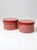Farmhouse Vintage Candy Cane Stripe Hat Boxes Pair For Sale - Image 3 of 13