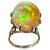 12 Carat Oval Shape Ethiopian Opal Cocktail Ring 14 Karat Yellow Gold For Sale - Image 17 of 18