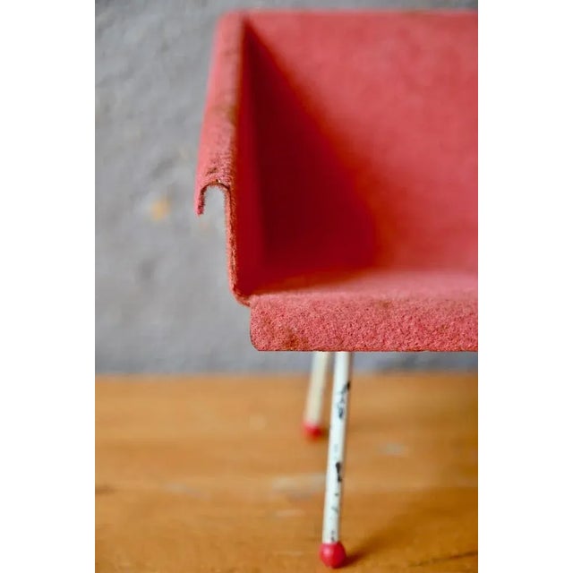 Metal Small Mid-Century Modern Armchair, 1950s For Sale - Image 7 of 12