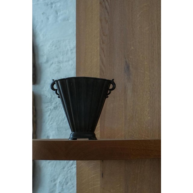 Art Deco Model D20 Vase in Patinated Disco Metal by Just Andersen, 1930s For Sale - Image 18 of 18
