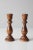 Vintage Wooden Candlestick Holders Pair For Sale - Image 9 of 10