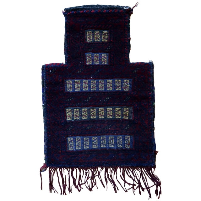 1970s Handmade Vintage Afghan Baluch Salt Bag For Sale - Image 10 of 10
