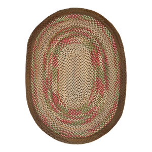 Galerie Shabab Collection Oval Mid-20th Century Handmade American Braided Room Size Carpet