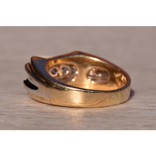 The 103rd Street: Gentleman's Two Tone Diamond Ring For Sale In Philadelphia - Image 6 of 11