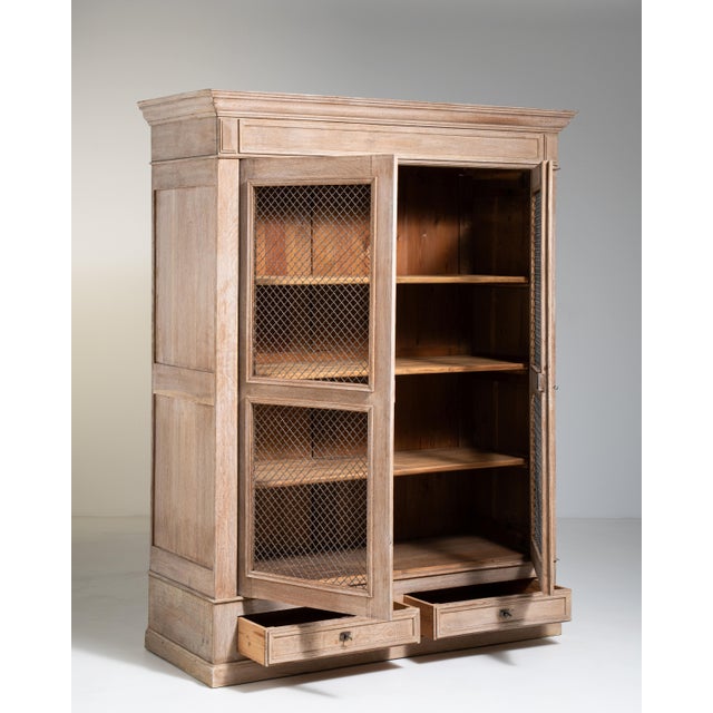 Louis Philippe Vitrine with Mesh Doors, Antique, France, Circa 1880 For Sale - Image 11 of 17