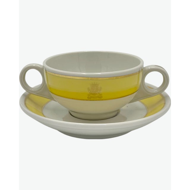 Vintage the Carlyle Hotel Nyc Soup Bowl & Saucer New York City For Sale - Image 12 of 12