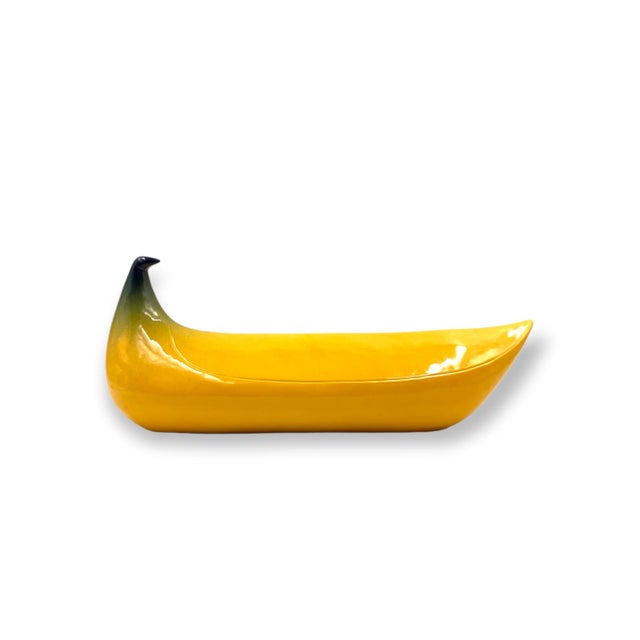 Yellow Banana Ceramic Sculpture, Zanolli Nove Italy, Ca. 1970 For Sale - Image 13 of 13