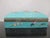 Victorian Chinese Hand Painted Enamel Flower Turquoise Hinged Lid Multi-Compartment Box For Sale - Image 3 of 11