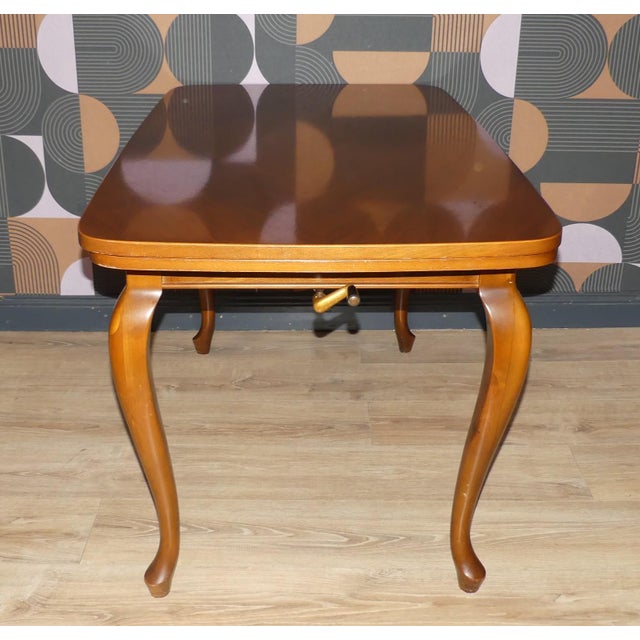 Brown Height-Adjustable Extendable Coffee Table, 1960s For Sale - Image 8 of 16