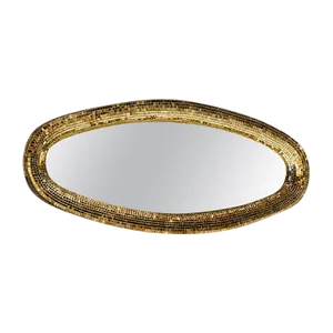 Gold Atollo Mirror by Davide Medri