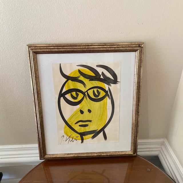 Peter Keil 1970s Abstract Painting by Peter Keil, Framed For Sale - Image 4 of 9