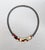 Vintage 1980s Signed Monet Gunmetal White, Red & Black Enamel Mondrian Inspired Collar Necklace For Sale - Image 10 of 10