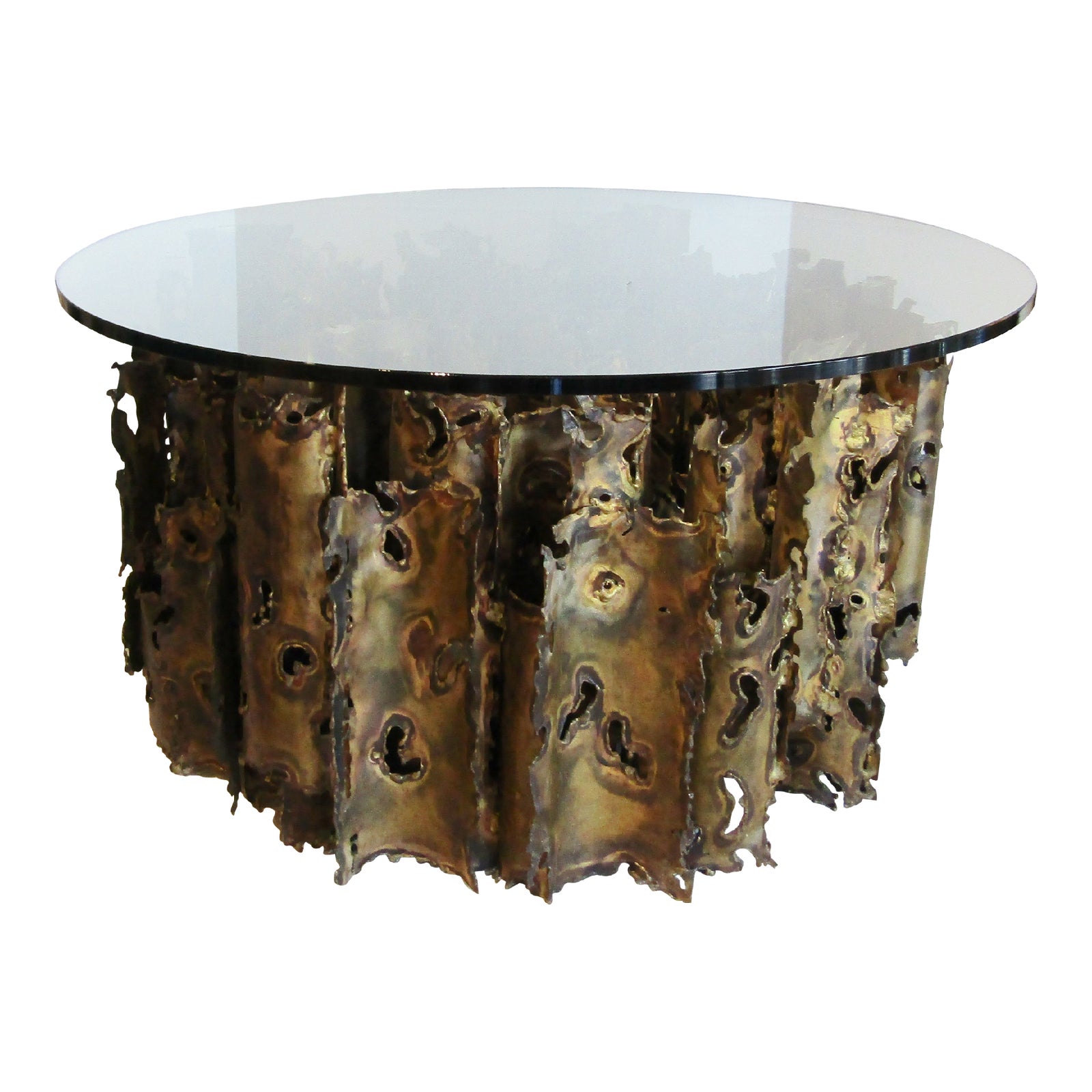 Brutalist Cathedral Coffee Table by Silas Seandel Circa 1970's | Chairish