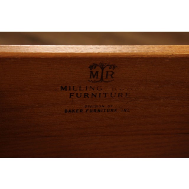 Baker Milling Road Georgian Style Walnut Long Dresser For Sale - Image 10 of 18