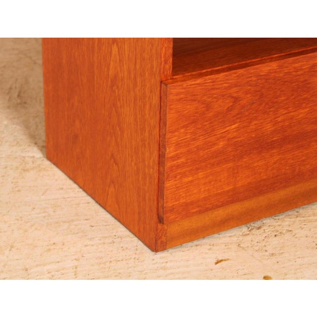 Mid-Century Teak Media Stand with Drawer, 1970s For Sale - Image 6 of 10