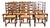 19th Century Set of 14 Ladder Back and Rush Seat Dining Chairs For Sale